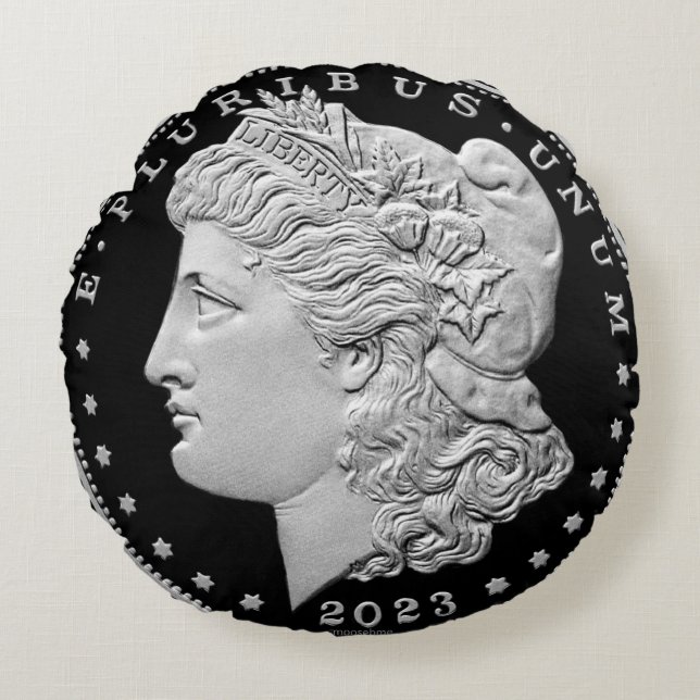 2023 Morgan Dollar Round Cushion (Front)