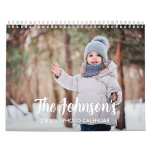 2023 Personalised Minimalist Photo Calendar