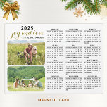 2023 Photo Calendar Magnet Family Name White Black<br><div class="desc">For 2024 calendar with the design in this style,  please visit: https://www.zazzle.com/2024_photo_calendar_magnet_family_name_white_black-256357855052423705


Create your own 2023 magnetic photo calendar with two personal pictures on a white background. It's a unique keepsake for family,  friends,  workmates,  colleagues for Christmas,  New Year,  or any occasion.</div>