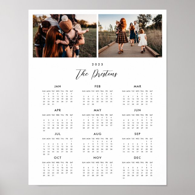 2023 Photo Calendar Poster Print (Front)