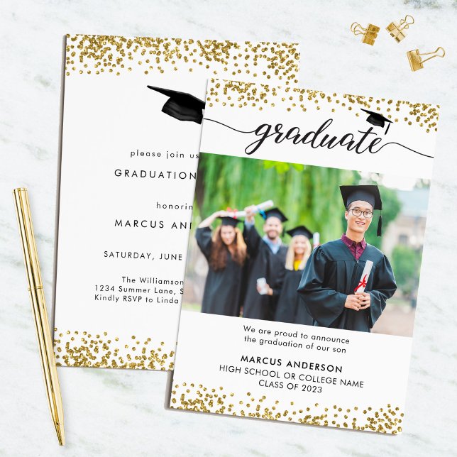 2023 Photo Double Sided Graduation Invitation (Creator Uploaded)