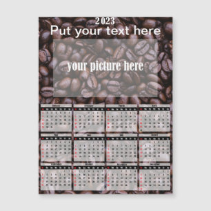 2023 Photo Personalised Fridge Magnet Calendar