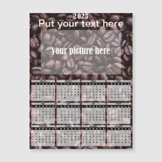 2023 Photo Personalised Fridge Magnet Calendar