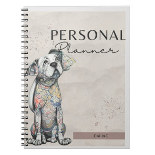 2023 Planner - Happy dog by CallisC Notebook