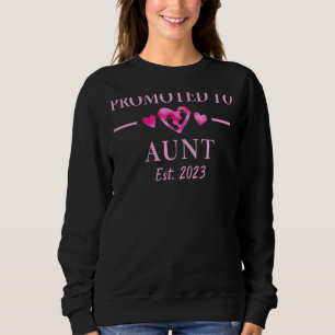 2023 Promoted To Aunt 2023 Aunt Pregnancy Announce Sweatshirt