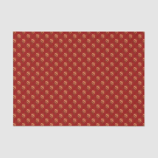 2023 Rabbit Year Gold embossed effect Tissue paper (Front)