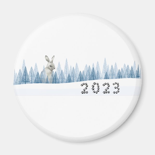2023 Rabbit Year, New Year Magnet (Front)