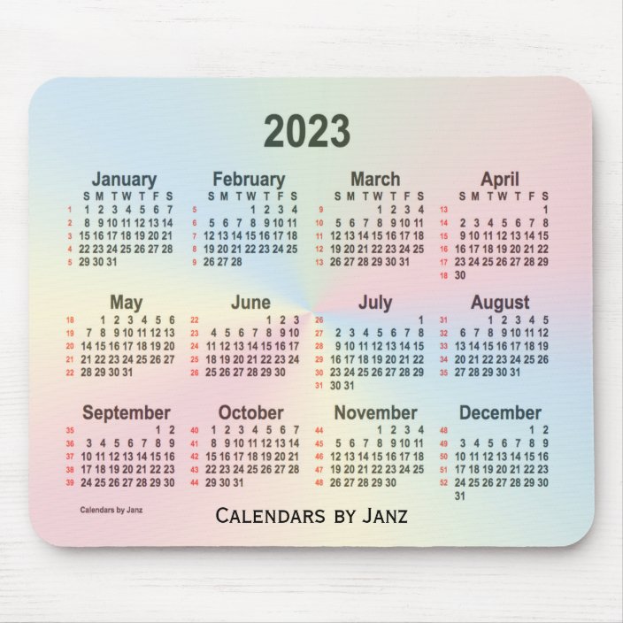 2023 Rainbow Cloud 52 Weeks Calendar By Janz Mouse Mat Rc20ae93ac0e044d08505961d4e958e25 X74vi 8byvr 704 