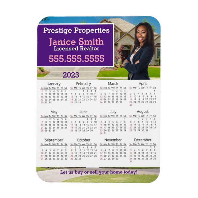 2023 Realtor Calendar Refrigerator  Magnet (Vertical)