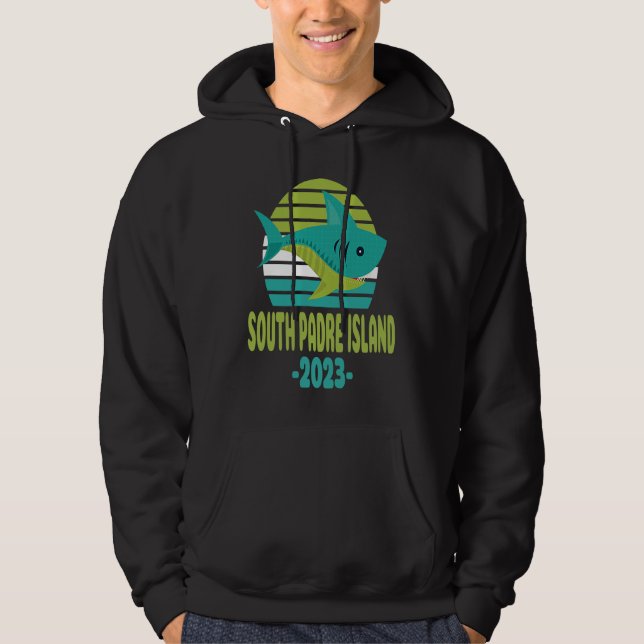 2023 South Padre Island Texas Shark Hoodie (Front)