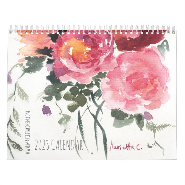 2023 Two Page Medium , White Calendar (Cover)