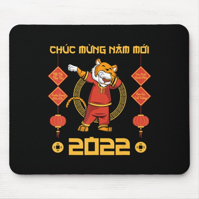 2023 Vietnamese Lunar New Year  Chuc Mung Nam Moi  Mouse Mat (Front)