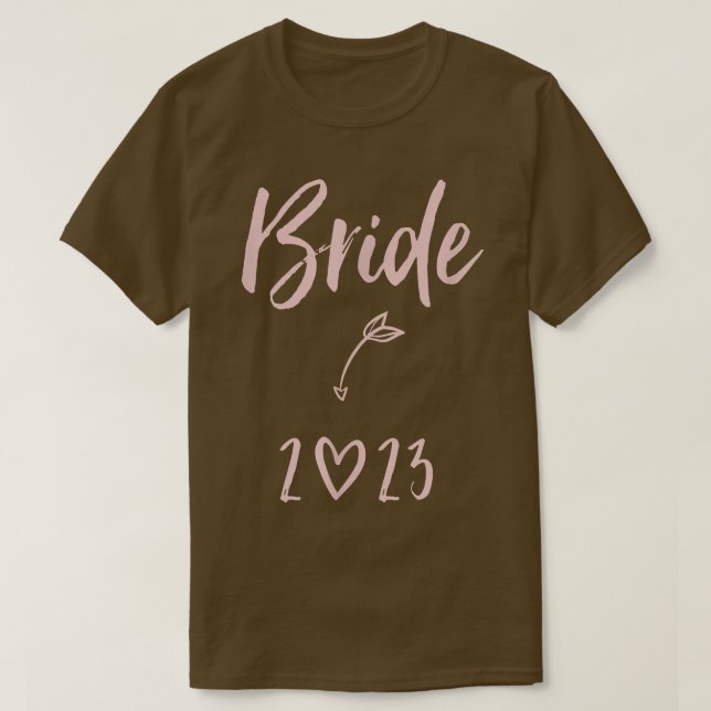2023 Wedding Bride Heart  T-Shirt (Design Front)