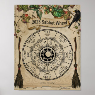 2023 WHEEL of the YEAR, Northern Hemisphere Poster