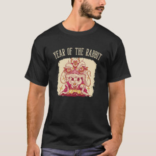 2023 Year of the Rabbit Cat Chinese Zodiac New Yea T-Shirt