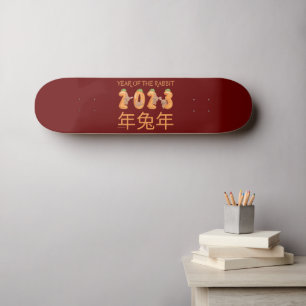 2023 YEAR OF THE RABBIT chinese new year gift idea Skateboard