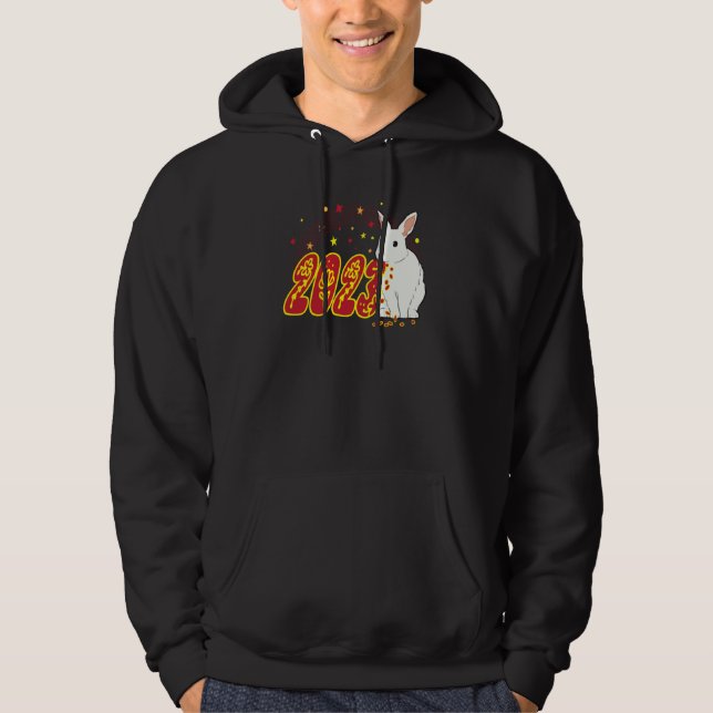 2023 Year of the Rabbit Chinese New Year Rabbit Hoodie (Front)