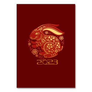 2023  Year Of The Rabbit, Chinese New Year Table Number