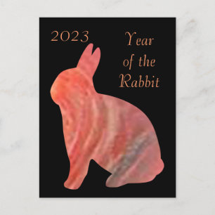 2023 Year of the Rabbit Holiday Postcard