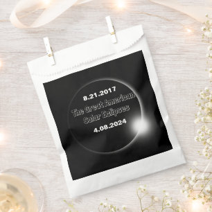 2024 & 2017 Double Dated Solar Eclipse Favour Bags