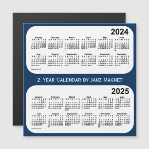 2024-2025 Police Box Blue 2 Year Calendar by Janz