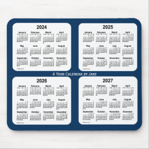 2024-2027 Police Box Blue 4 Year Calendar by Janz Mouse Mat