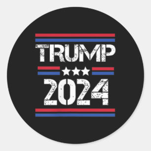 2024 2 Side I'm Voting Convicted Felon Classic Round Sticker
