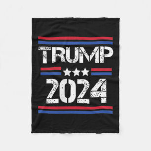 2024 2 Side I'm Voting Convicted Felon  Fleece Blanket