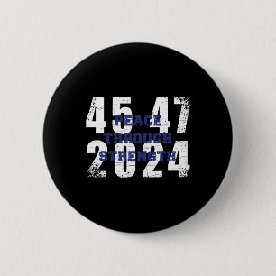 2024 45 47 America First Maga Cool Vintage Unique 6 Cm Round Badge