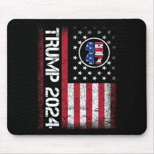 2024 45 47 Stand With American Flag Men Women Mouse Mat