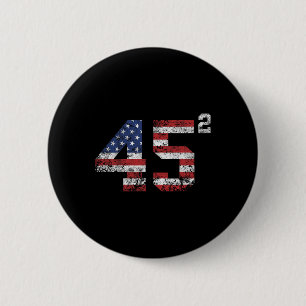 2024 45 Squared Second Term Usa Vintage  6 Cm Round Badge