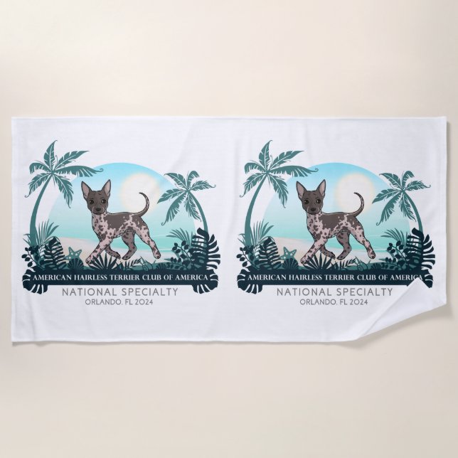 2024 AHTCA Nat'l Speciality Logo Beach Towel (Front)