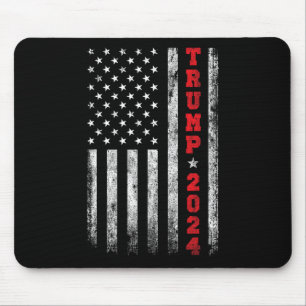 2024 American Flag Vintage  Mouse Mat