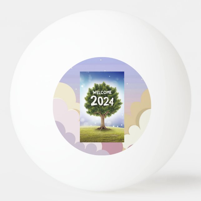 2024 Arboreal Pinpong Golf Ball: Nature's Fairway  Ping Pong Ball (Front)
