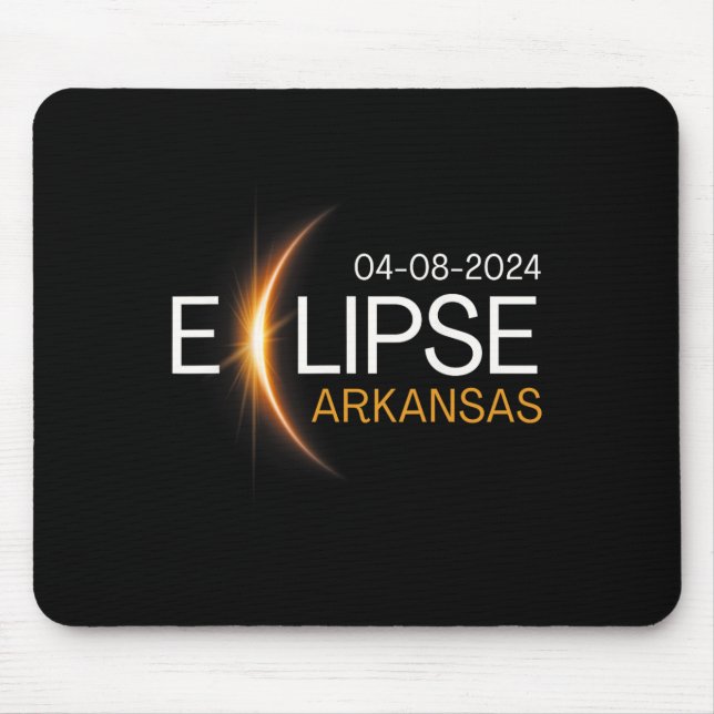 2024 Arkansas Totality Eclipse Arkansas Solar 2024 Mouse Mat (Front)