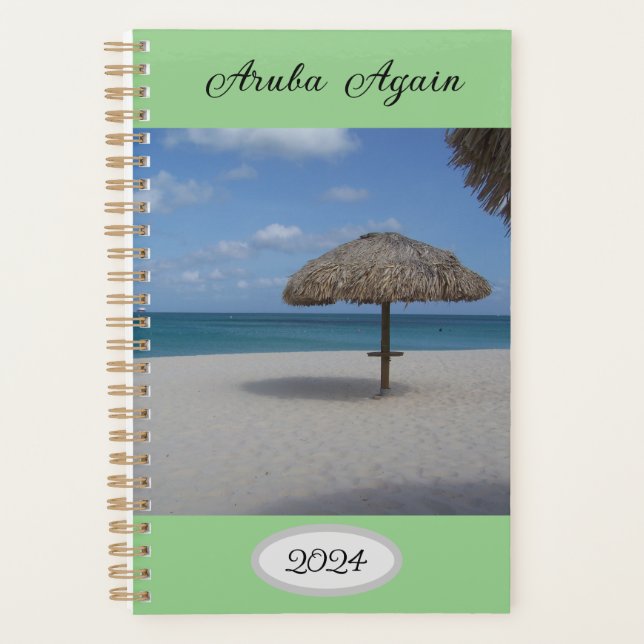2024 Aruba Again Hard Cover Planner (Front)