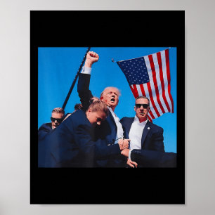 2024 Asination Butler Pennsylvania Trump Fight Poster