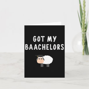 2024 bachelors degree college graduation saying card