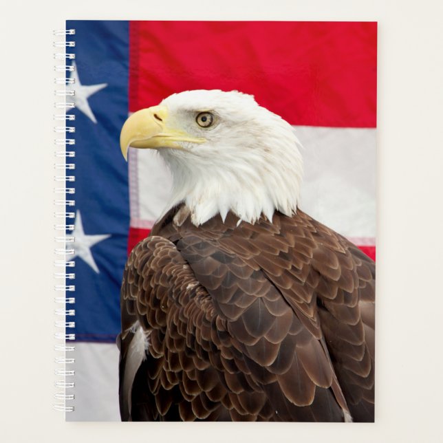 2024 Bald Eagle with American Flag Planner (Front)
