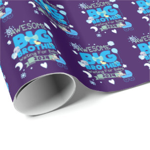 2024 Big Brother Waiting for New Baby Wrapping Paper
