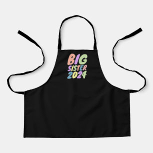 2024 Big Sister Girly Dots Apron