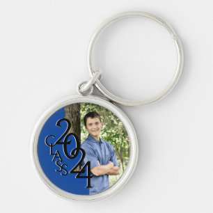 2024 Blue Graduation Keepsake Key Ring