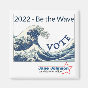 2024 Blue Wave customisable campaign magnet