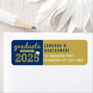 2024 Bold Sketch Modern Navy Graduation Address