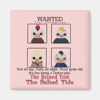 2024 Brined Trot Champion Square Magnet