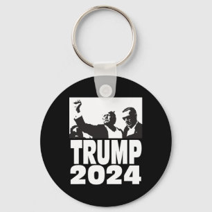 2024 Bulletproof Teflon Don Rally Shooting Fist Pu Key Ring