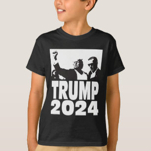 2024 Bulletproof Teflon Don Rally Shooting Fist Pu T-Shirt