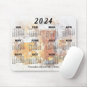 2024 Calendar - Beer Glasses Mouse Mat