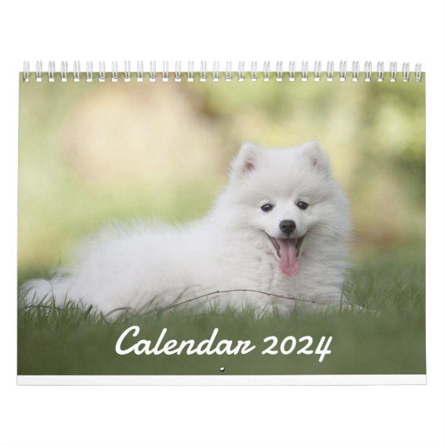2024 Calendar Cute Puppy - Custom Photo Calendar (Cover)