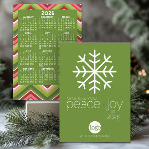 2024 Calendar, Logo Modern Business Christmas Card